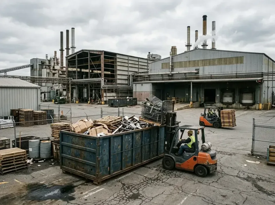 industrial-factory-scrap-conta-003 — frequently asked questions, Cheap Roll-off Dumpster Rentals in De Motte, IN
